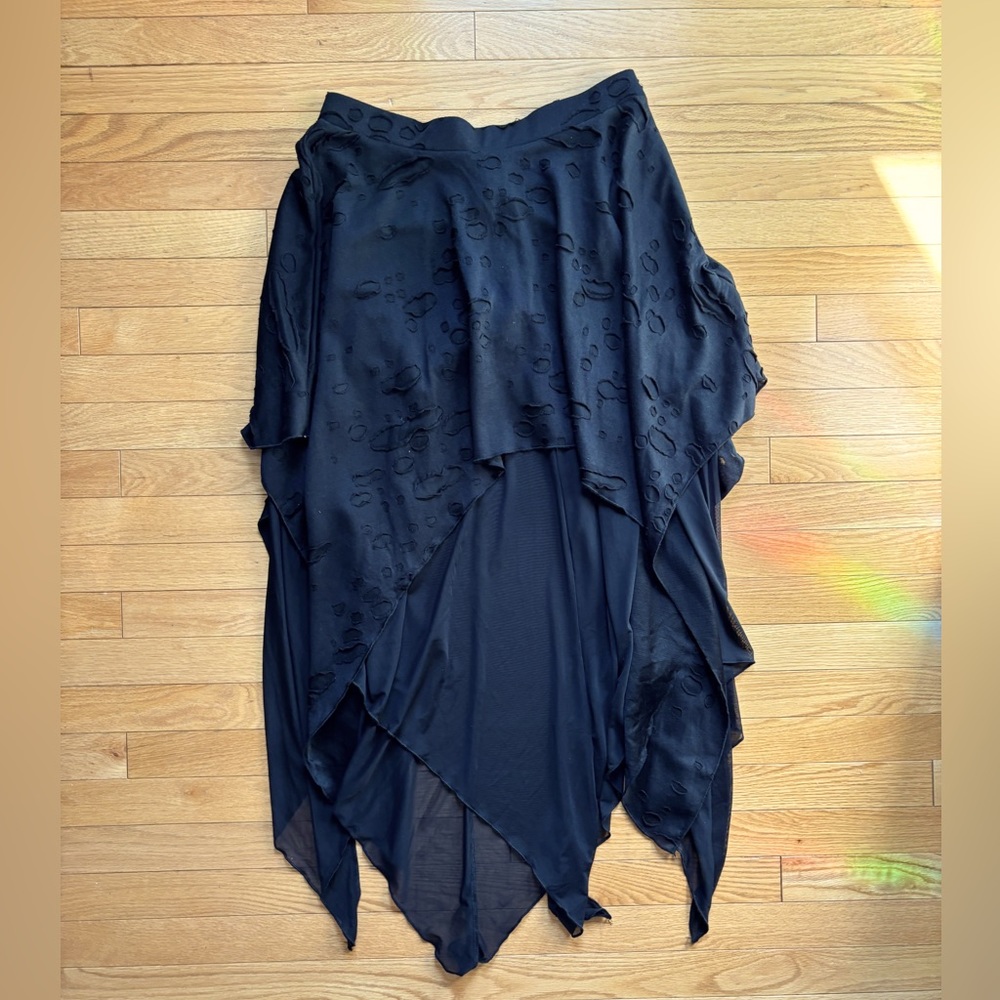 Black Killstar Death Valley Mesh Layered Skirt